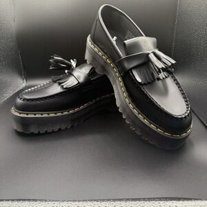 Doc Martens Adrian Quad Leather Platform Tassel Loafers Size 9 Men 10 Women